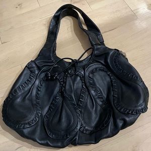 NWOT Renato Angi Black Shoulder Bag